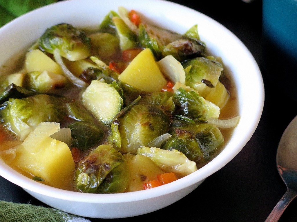 Roasted Brussels Sprouts Soup