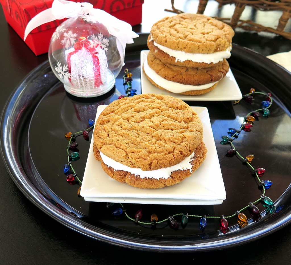 peanut butter marshmallow sandwich cookies