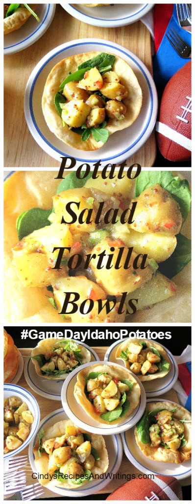 Potato Salad Tortilla Bowls
