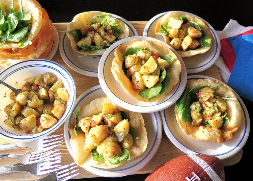 Potato Salad Tortilla bowl 