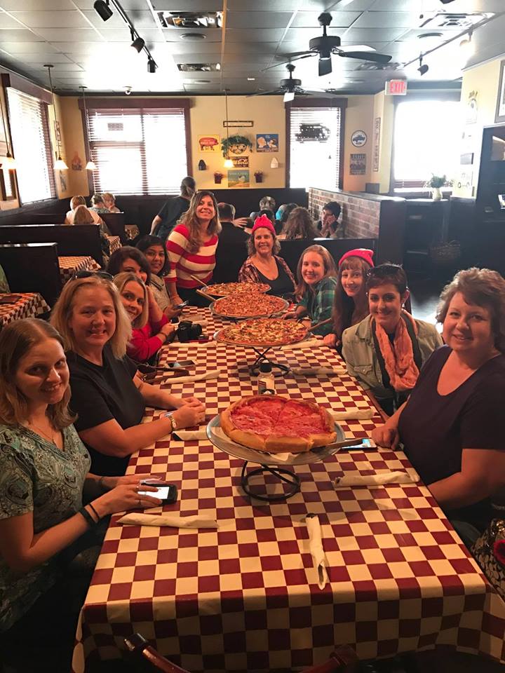 lunch at old towne pizza florida strawberries