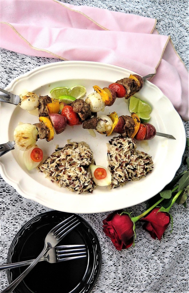 Honey Lime Steak Kebabs 