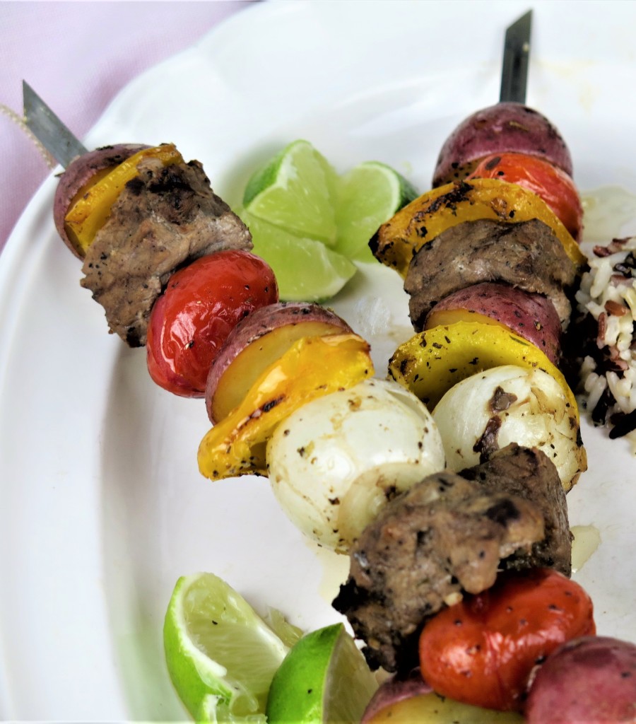 Honey Lime Steak Kebabs 