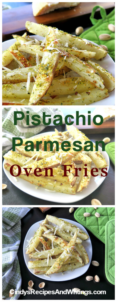 Pistachio Parmesan Oven Fries