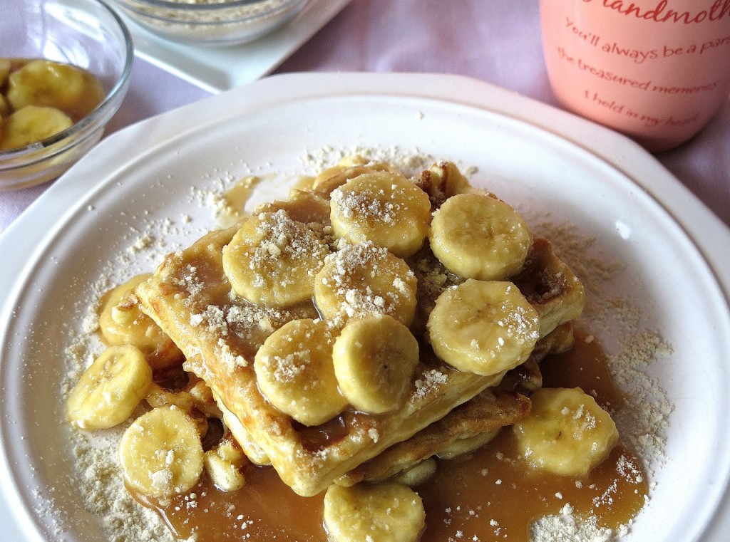 Banana Crumb Waffles