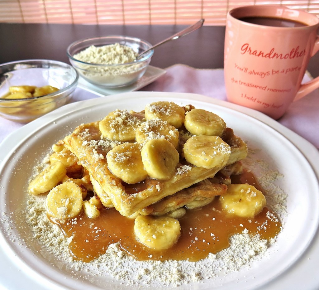 Banana Crumb Waffles