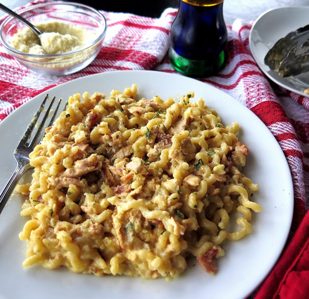 Smoky Salmon Carbonara