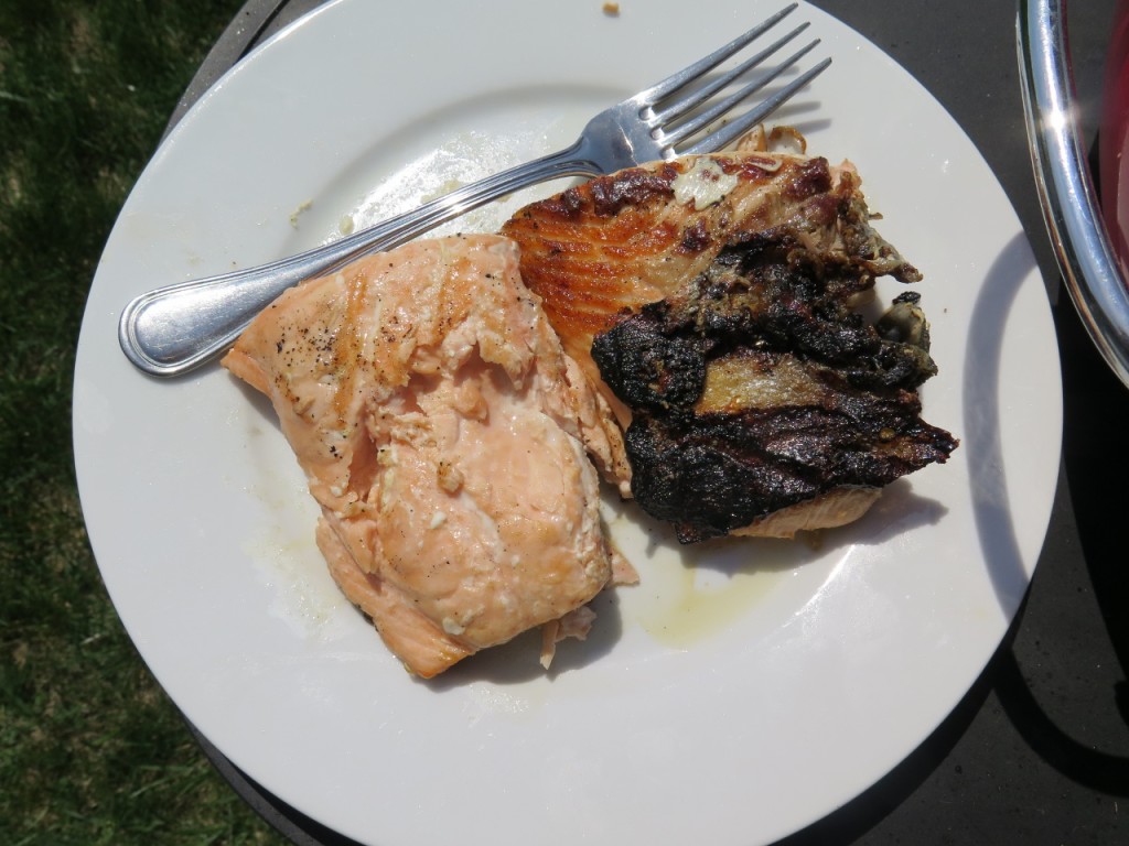 grilled smoked salmon
