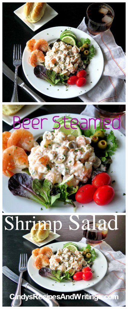 Beer Steamed Shrimp Salad