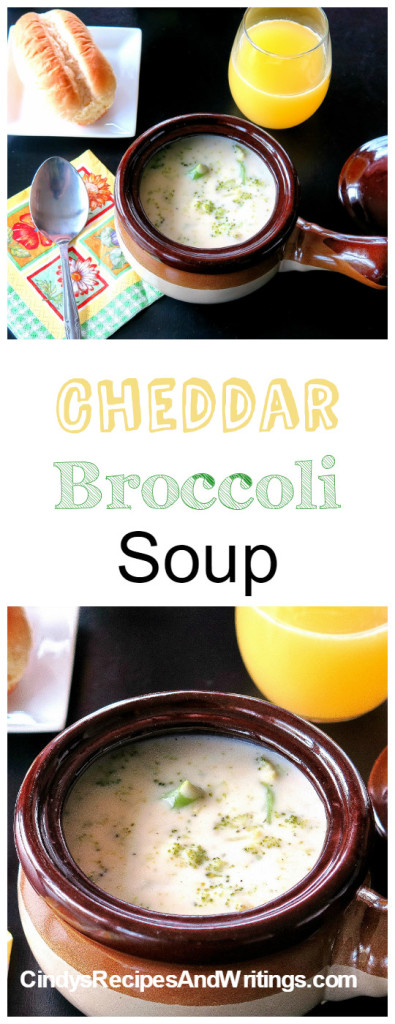 Cheddar Broccoli Soup #BrunchWeek