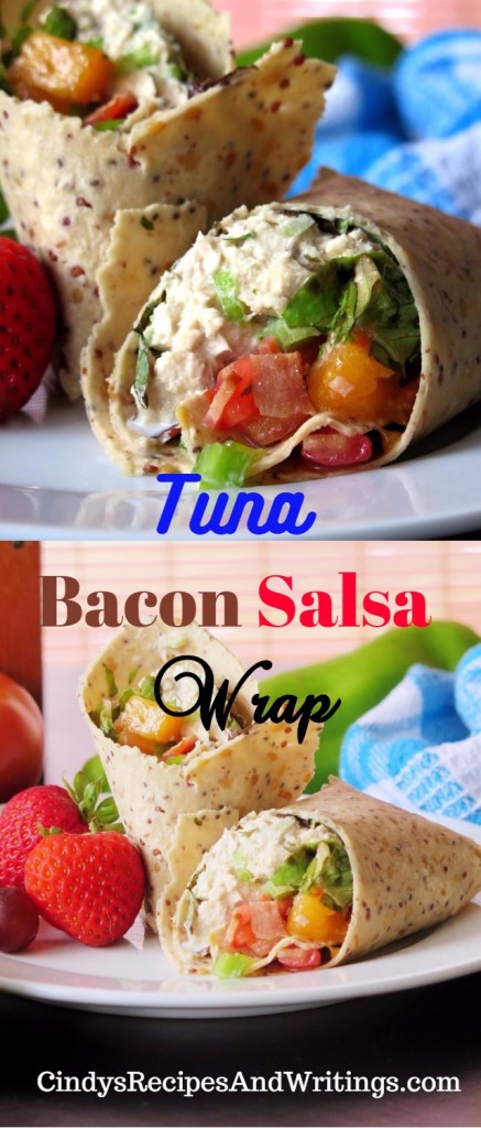 Tuna Bacon Salsa Wraps