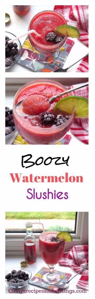 Boozy Watermelon Slushies