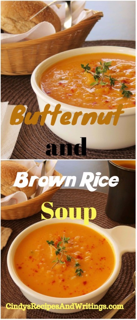 Butternut Brown Rice Soup