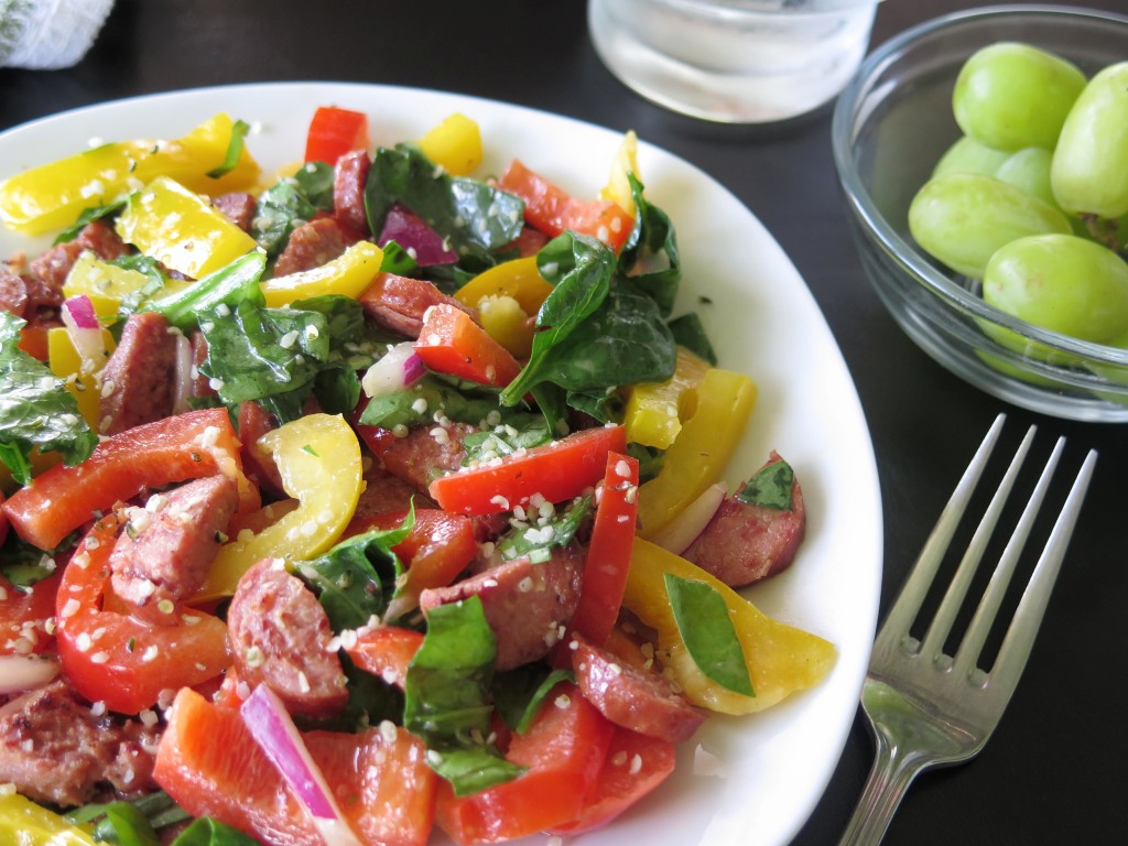 Sausage and Peppers Salad 