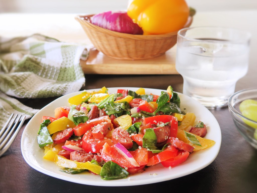 Sausage and Peppers Salad