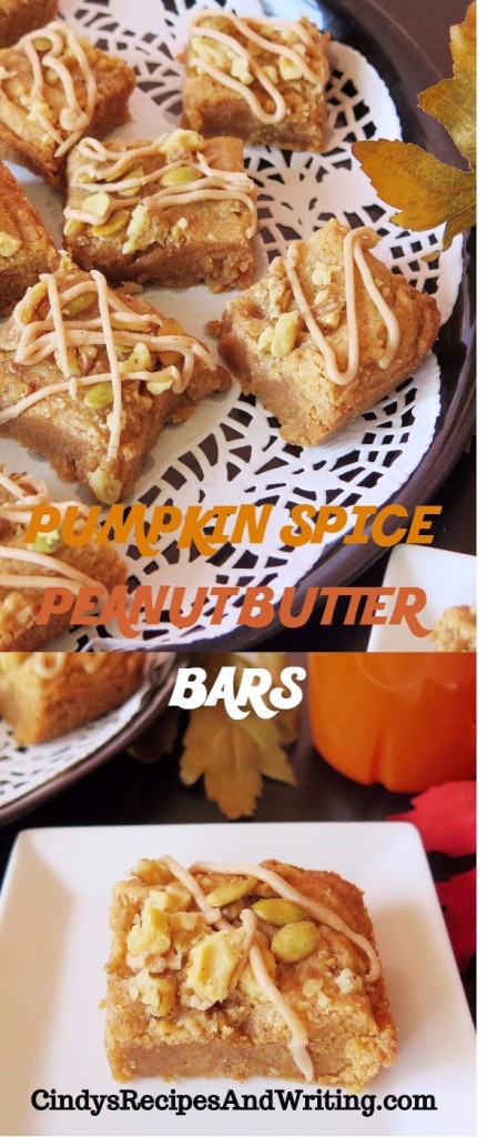 Pumpkin Spice Peanut Butter Bars #Krusteaz