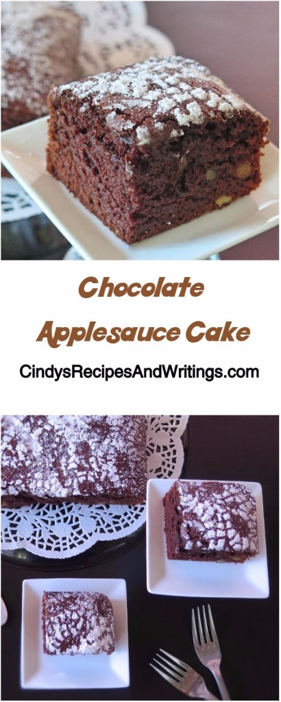 Chocolate Applesauce Cake 