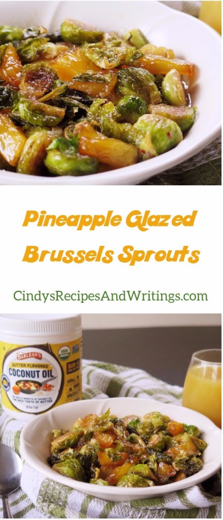 Pineapple Glazed Brussels Sprouts 