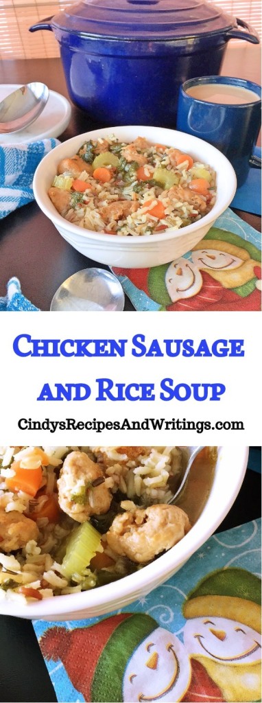 Chicken Sausage and Rice Soup