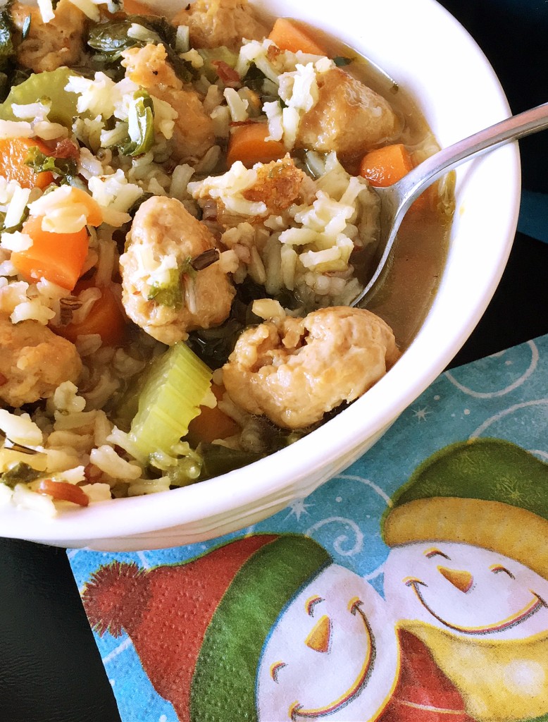 Chicken Sausage and Rice Soup