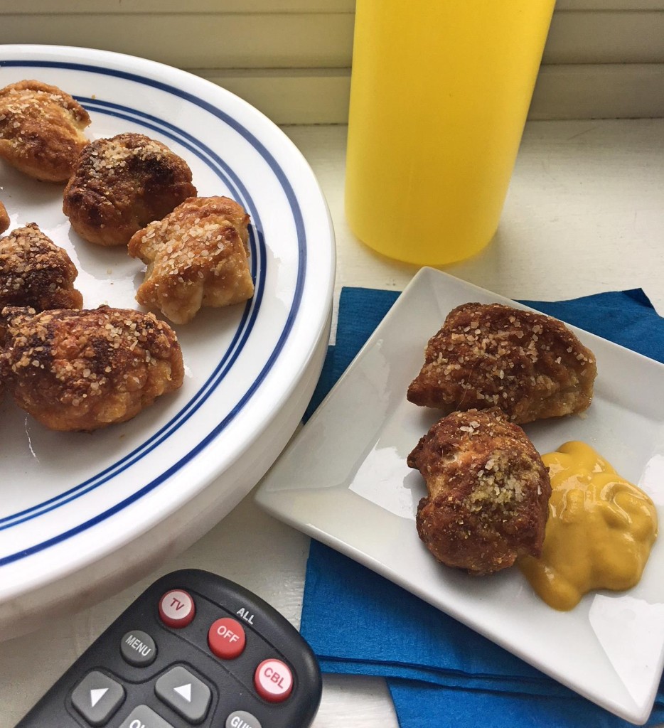 Honey Mustard Snack Pretzels and TV