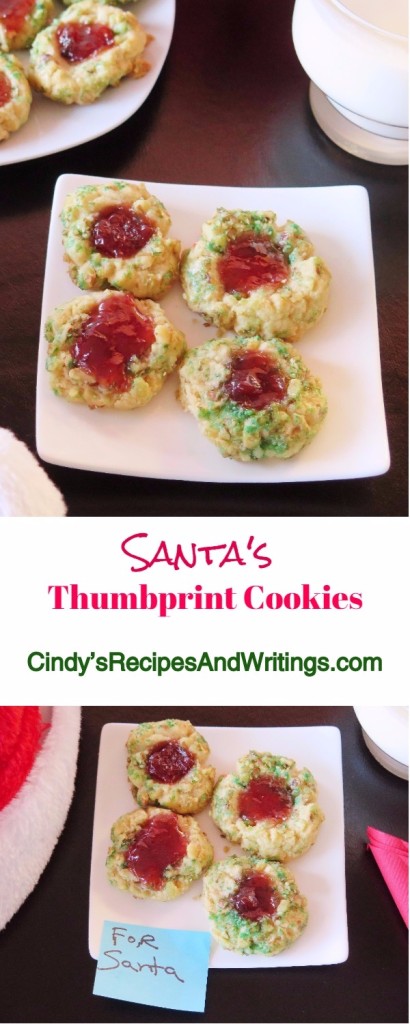 Santas Thumbprint Cookies