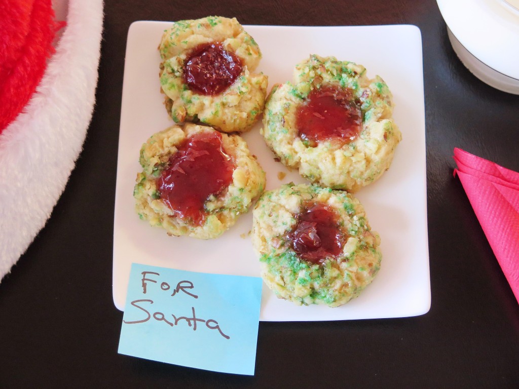 Santa's Thumbprint Cookies