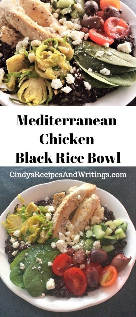 Mediterranean Chicken Black Rice Bowl 