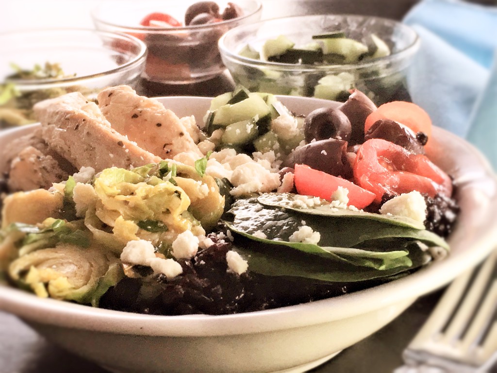 Mediterranean Chicken Black Rice Bowl 