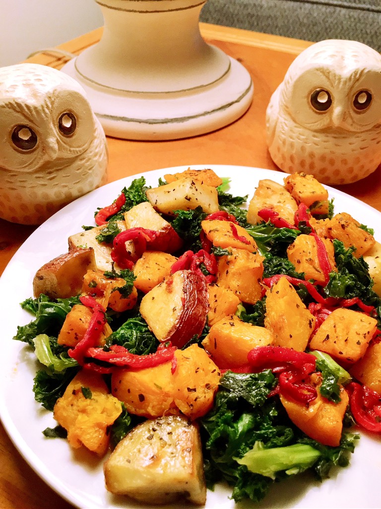 Potato Squash Kale Sheet Pan Dinner