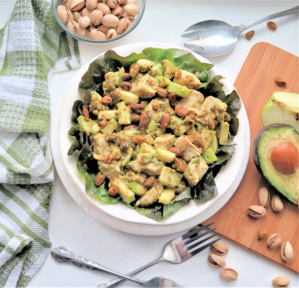 Chicken Pistachio Apple and Almond Salad