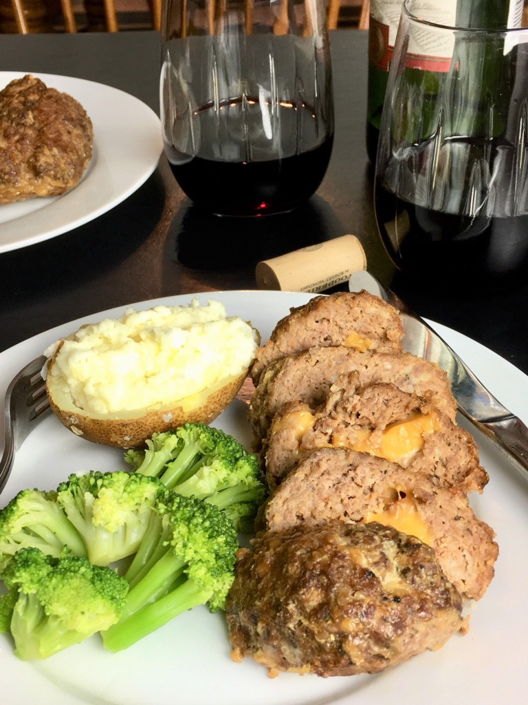 Mini Cheese Stuffed Meatloaves 