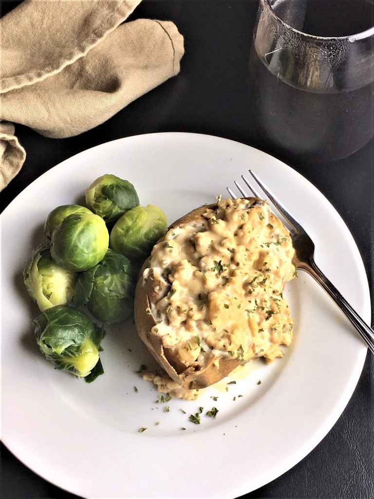 Turkey Stroganoff Baked Potatoes