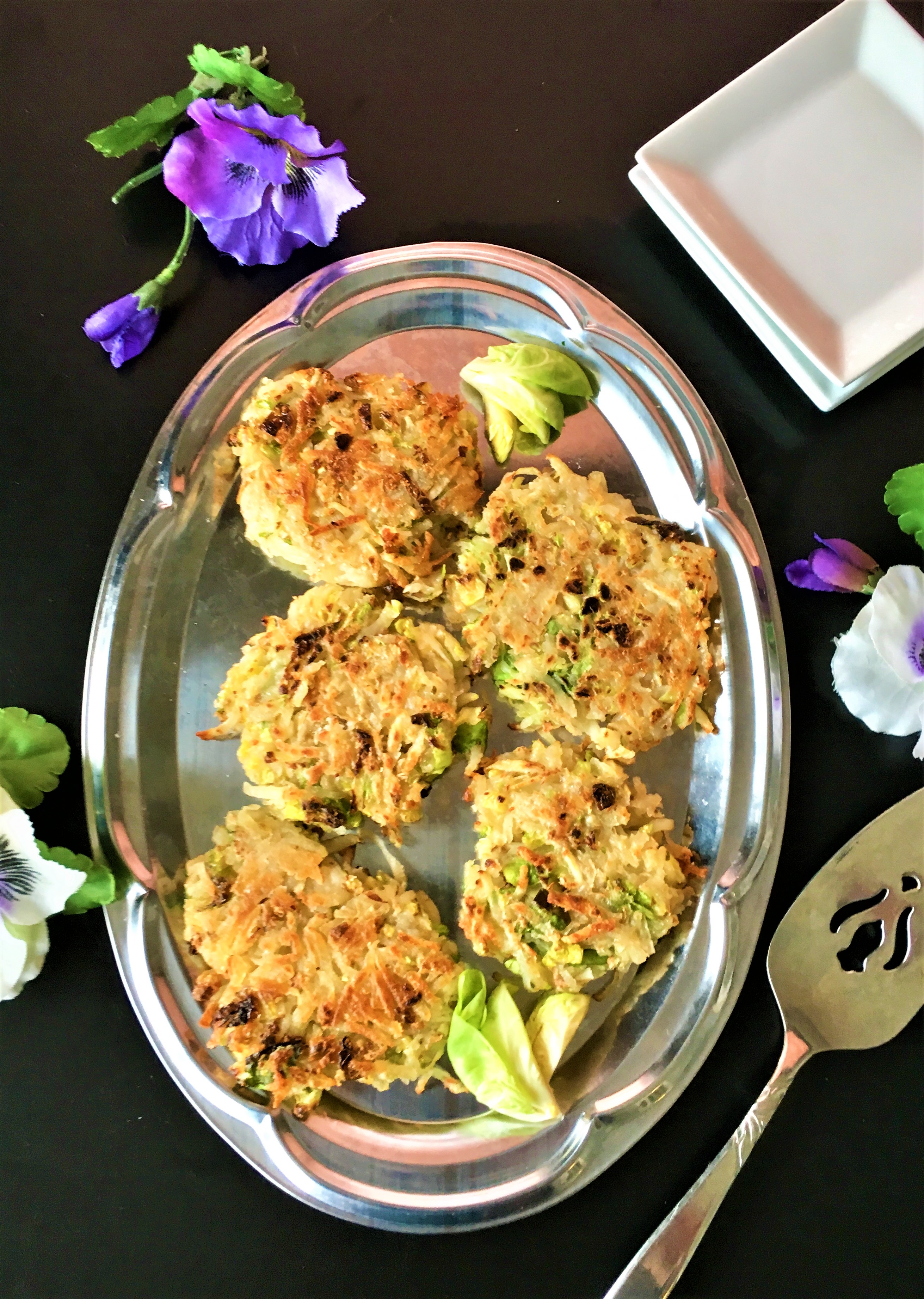 Brussels Sprout Potato Cakes