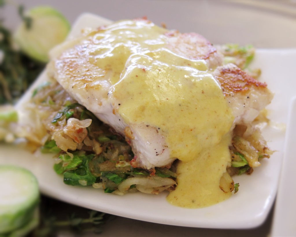 Red Snapper in Orange Mustard Cream Sauce