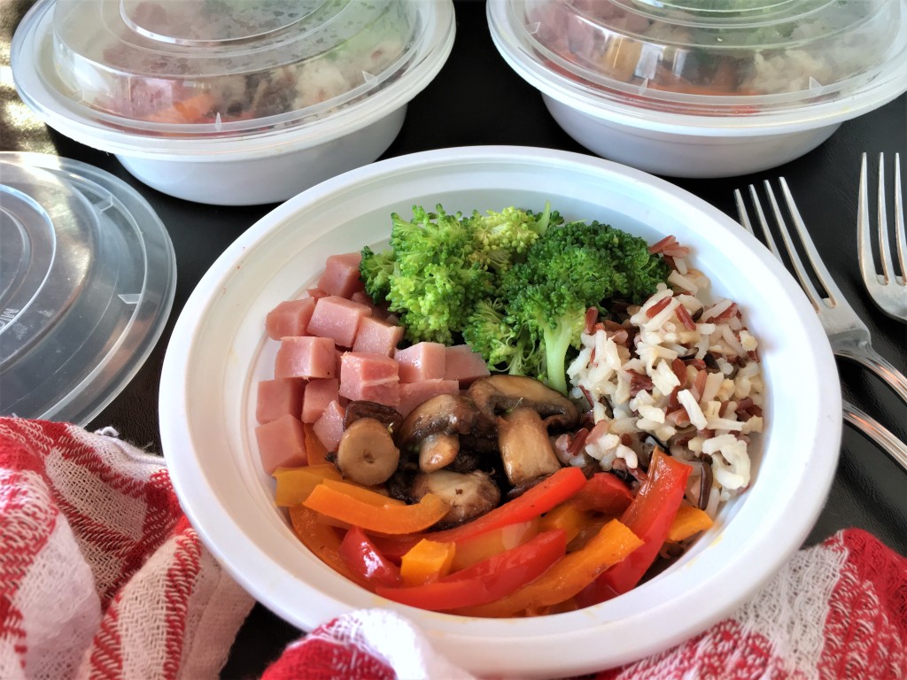 Ham and Broccoli Meal Plan Bowls