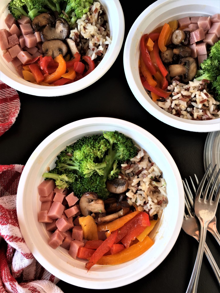 Ham and Broccoli Meal Plan Bowls