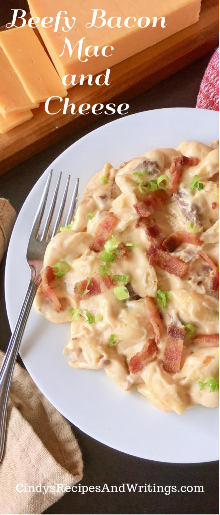 Beefy Bacon Mac and Cheese