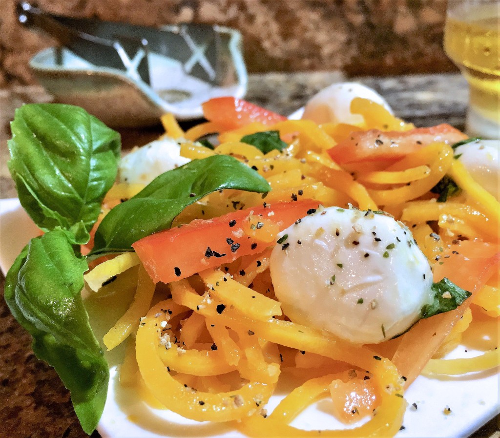 Mozzarella Butternut Zoodles Salad