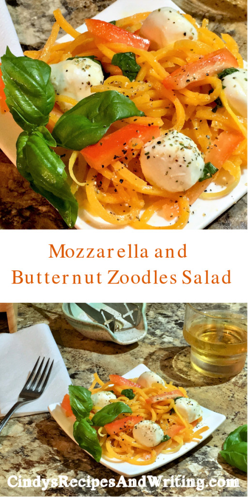 Mozzarella Butternut Zoodles Salad
