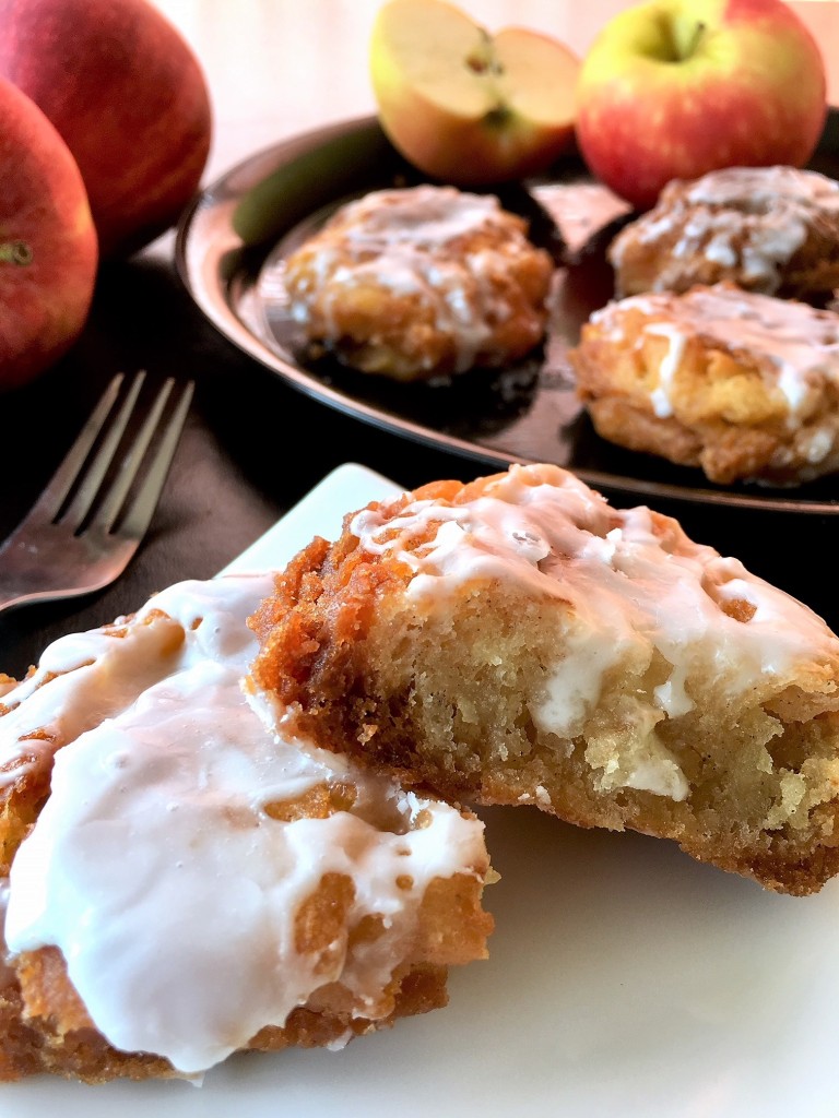 Apple Fritters cut