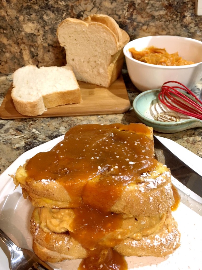 Pumpkin Stuffed French Toast 