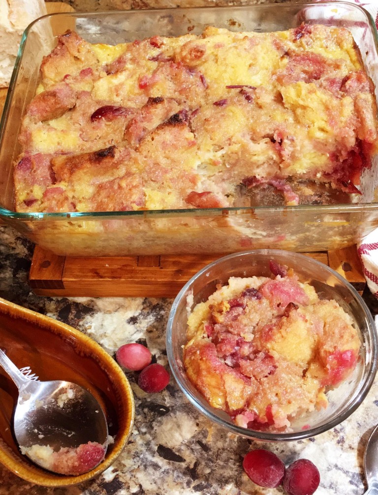 Cranberry Bread Pudding