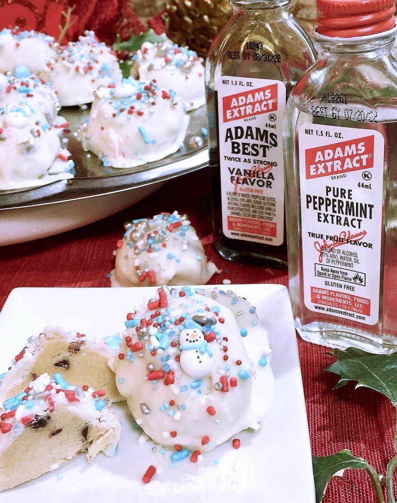 Peppermint Cookie Dough Truffles 