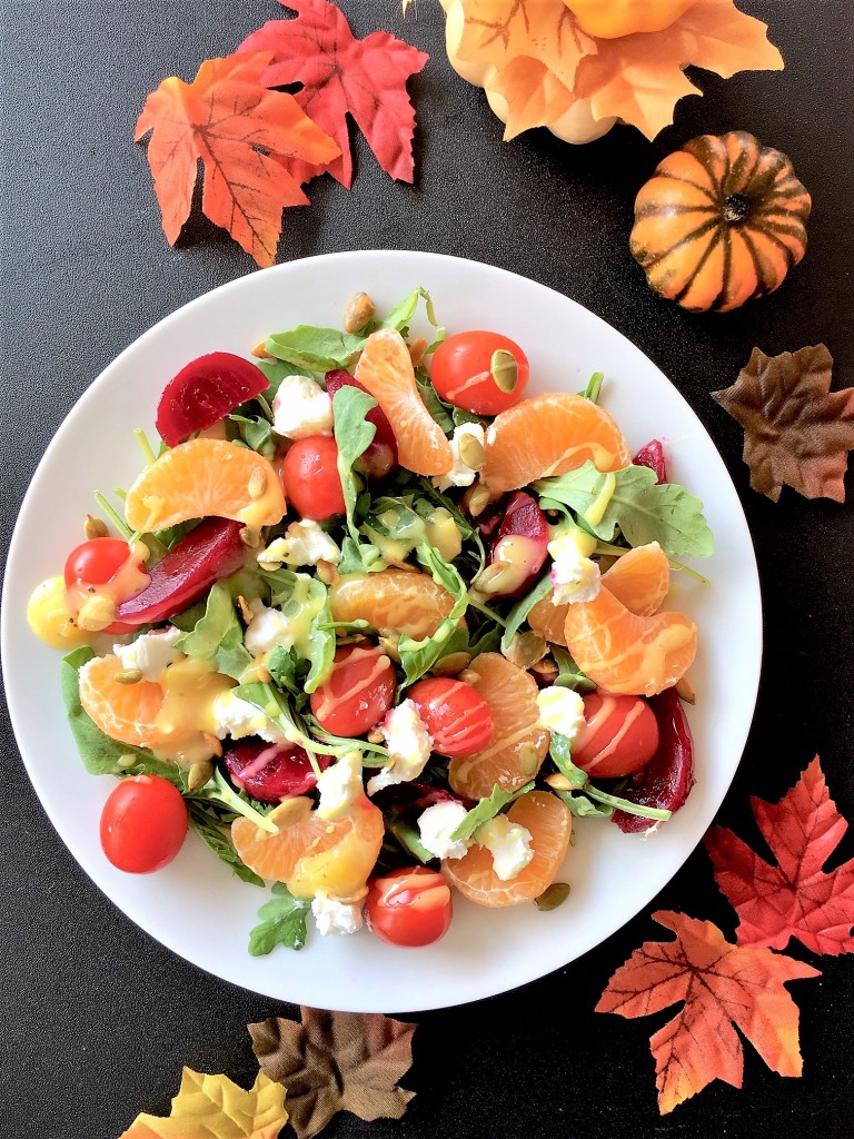 clementine beet goat cheese salad