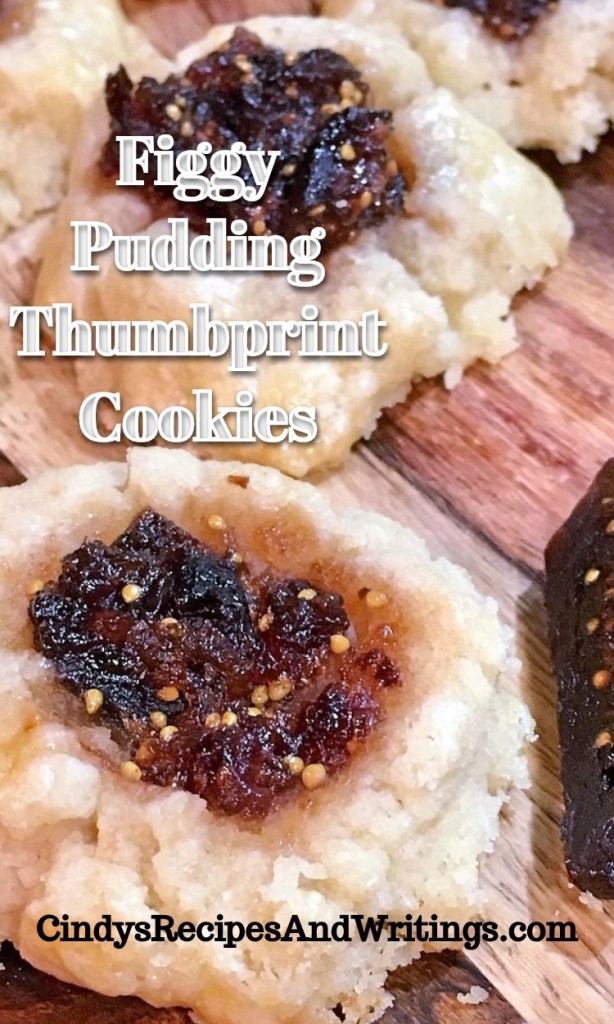 Figgy Pudding Thumbprint Cookies