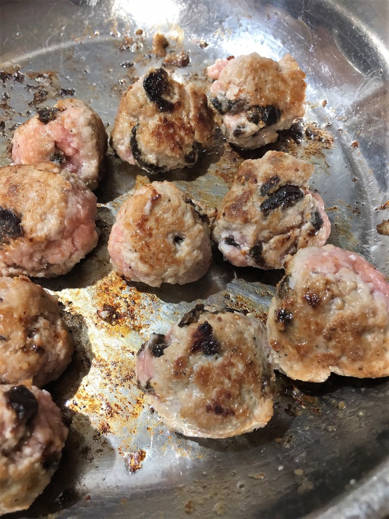 Fig and Cranberry Glazed Turkey Meatballs