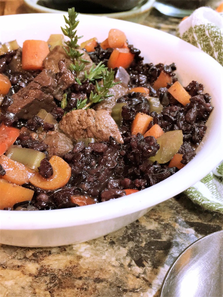 Beef Black Rice Casserole