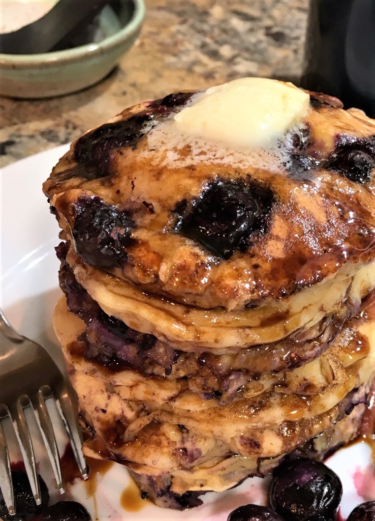 Blueberry Oatmeal Pancakes