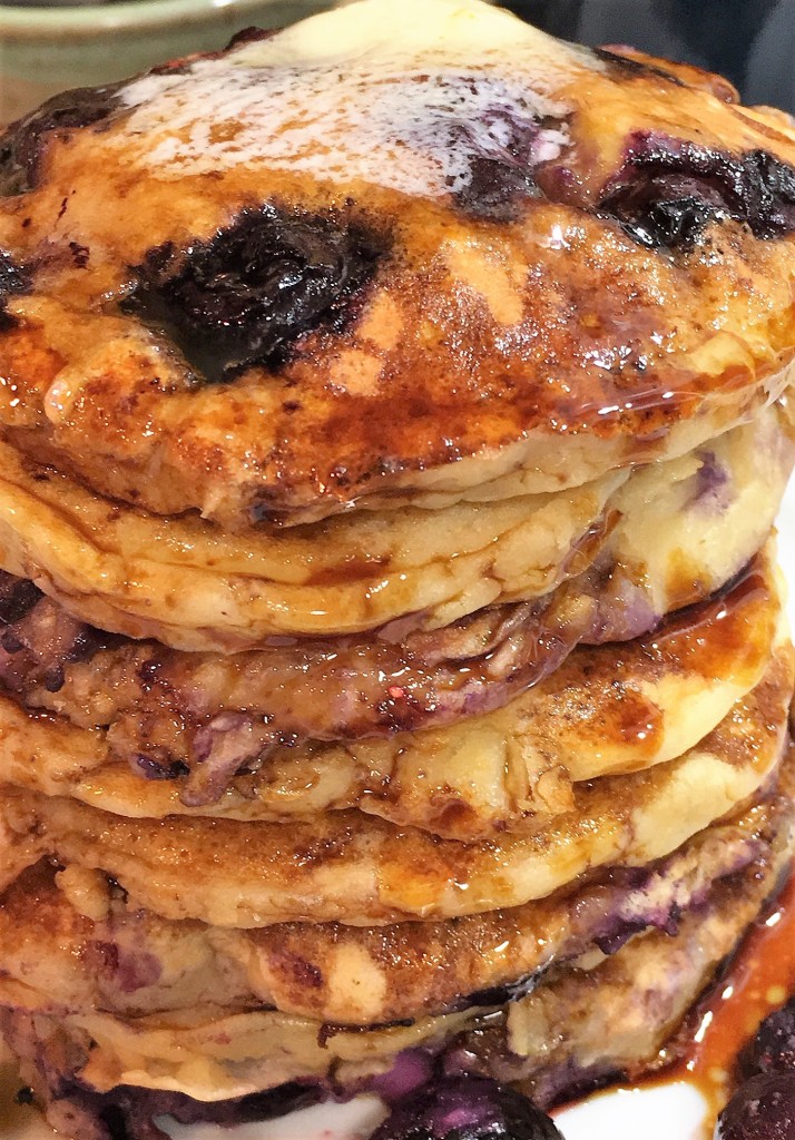 Blueberry Oatmeal Pancakes